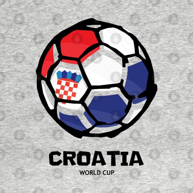 Croatia Football Country Flag by KewaleeTee
